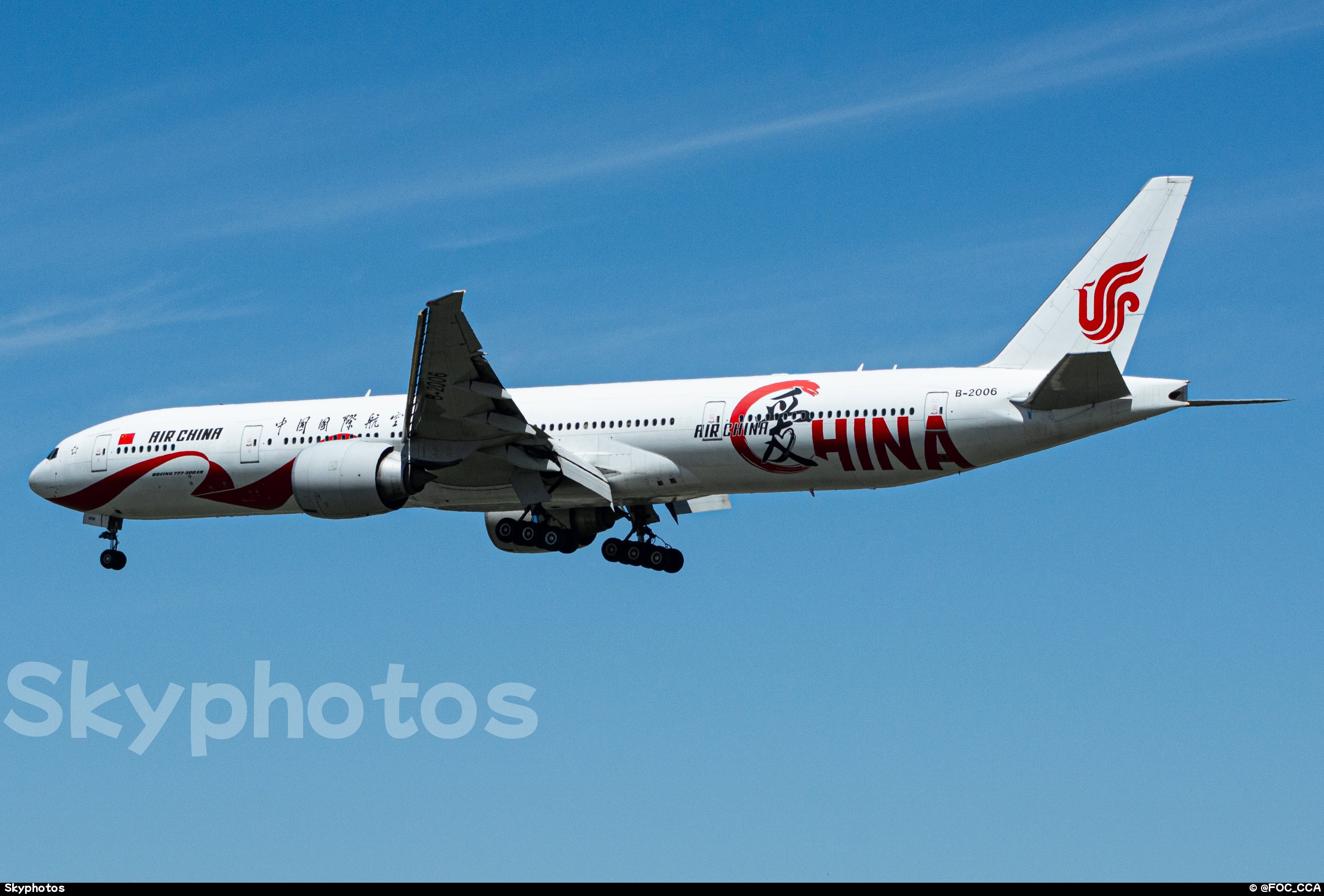 中国国际航空 B777-39L(ER) at 北京首都国际机场